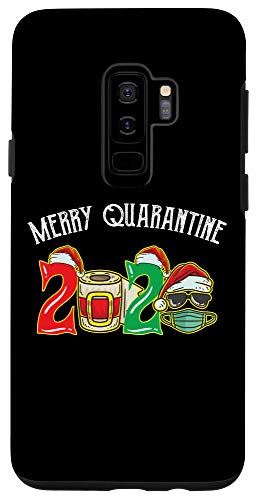 Galaxy S9+ Merry Quarantine 2020 サンタクロース トイレットペーパー クリスマス スマホケース