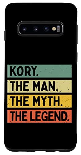 Galaxy S10 Kory The Man The Myth The Legend 面白い名言 カスタマイズ可 スマホケース