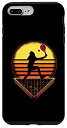 iPhone 7 Plus/8 Plus ビンテージ テニス レトロな日没 80 年代のテニス プレーヤー スポーツ愛好家 スマホケース(2)