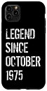iPhone 11 Pro Max 1975年10月からの47歳の誕生日 男性 女性 伝説 スマホケース
