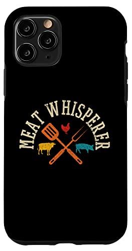 iPhone 11 Pro Meat Whisperer ビンテージ BBQ グリル 肉屋 クック シェフ スマホケース