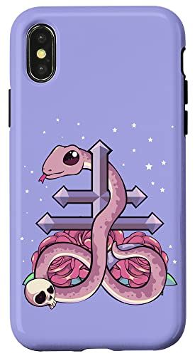 iPhone X/XS Pastel Goth Kawaii Leviathan Cross   Х ޥۥ