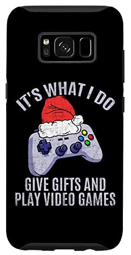 Galaxy S8 クリスマスビデオゲームコントローラー It s What I Do Give Gifts スマホケース