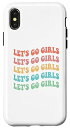 iPhone X/XS レッツゴーガール!バチェロレッテパーティー、ナッシュバッシュレトロ スマホケース