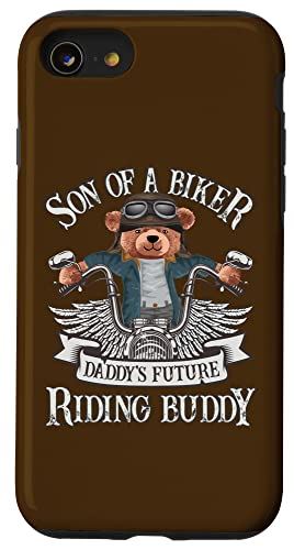 iPhone SE (2020) / 7 / 8 バイカー - Son of A Biker - Daddy 039 s Riding Buddy Motorcycle スマホケース