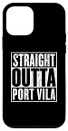 iPhone 12 mini Straight Outta Port Vila ビンテージアンティーク調 スマホケース