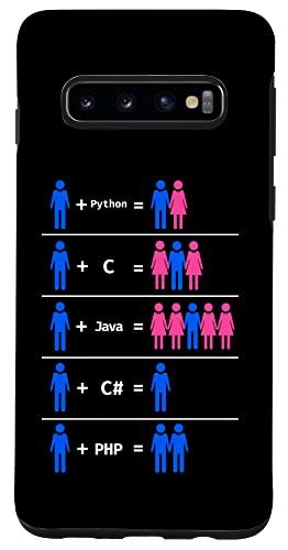 Galaxy S10 プログラマーコーディングC Python PHP Javaは男性と女性を魅了します スマホケース