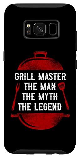 Galaxy S8 BBQ 燻製器 グリルマスター The Man The Myth The Legend スマホケース