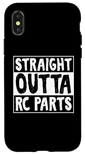 iPhone X/XS Straight Outta RCパーツ ユーモアジョーク RCカー愛好家 スマホケース