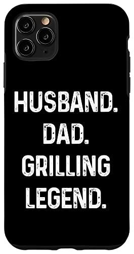 iPhone 11 Pro Max Husband Dad Grilling Legend BBQグリル 父の日 面白い スマホケース