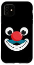 iPhone 11 ピエロの顔 ピエロ鼻 ハロウィン コスチューム サーカス ピエロ メイクアップ スマホケース