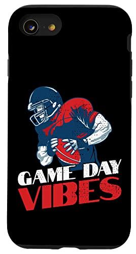 iPhone SE (2020) / 7 / 8 Game Day Vibes - アメリカンフットボールサンデーフットボール格言 スマホ..