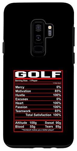 Galaxy S9 Funny Golf Nutrition Facts レディース メンズ ゴルフ スマホケース