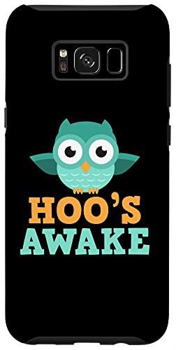 Galaxy S8+ Hoo's Awake 面白くてかわいいフクロウ愛好家 Who's Hoot Pun Joke スマホケース