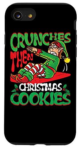 iPhone SE (2020) / 7 / 8 Crunches Then Christmas Cookie エルフ ジム マッスル メリーリフトマス スマホケース