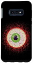 Galaxy S10e Creepy Eyeball Scary Spooky Eyeballs Funny Halloween Costume スマホケース