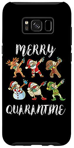 Galaxy S8+ Merry Quarantine ダビングサンタクロース ルドルフ エルフ クリスマス スマホケース