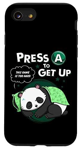 iPhone SE (2020) / 7 / 8 Press A To Get Up This Game Is Too Hard Gamer パンダベア スマホケース