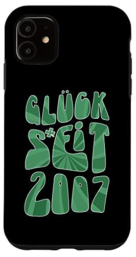 iPhone 11 Gl?ck Seit 2007 16 Jahre Alter Geburtstag St. Patrick's Day スマホケース