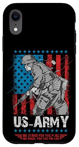 iPhone XR USA Army We Stand For The Flag & Kneel For The Fallen Proud ...