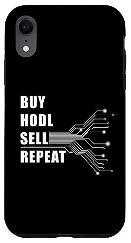 iPhone XR 購入 HODL 販売 リピート ? クリプト&ビットコイン投資ユーモア スマホケース