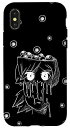 iPhone X/XS Weirdcore aesthic Gothic Anime Girl Goth Dripping Pention スマホケース