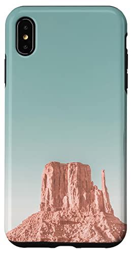 iPhone XS Max サウスウェスタンモニュメントバレー砂漠ボヘミアングラフィックデザイン スマホケース