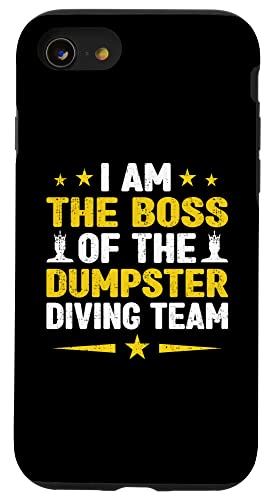 iPhone SE 2020 / 7 / 8 私はゴミ箱ダイビングチームのボスですファニービンダイブ スマホケース