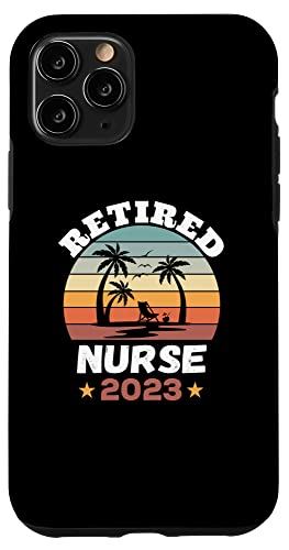 iPhone 11 Pro レトロ ヴィンテージ サンセット Retired Nurse 2023 スマホケース