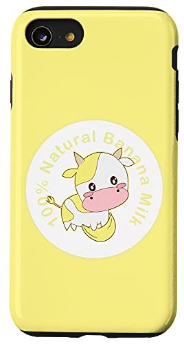 iPhone SE (2020) / 7 / 8 Kawaii cute Yellow cow, Kawaii Banana Milk Girl スマホケース