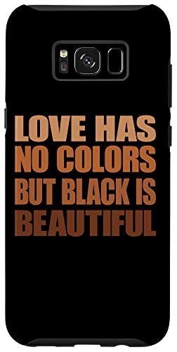 Galaxy S8+ Love Has No Colors But Black is Beautiful Afro Pride ǥ ޥۥ