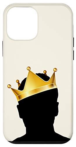 iPhone 12 mini Enjoy Abstract Royal Black King Magic Crown ブラックマンスタイル スマホケース