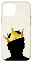 iPhone 12 mini Enjoy Abstract Royal Black King Magic Crown ブラックマンスタイル スマホケース