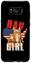 Galaxy S8+ Hay girl 馬 アメリカ国旗 USA 7
