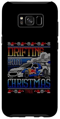 Galaxy S8+ Drifting On Christmas Merry Driftmas RC カー アグリーセーター スマホケース