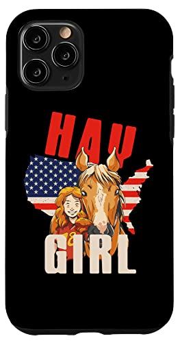 iPhone 11 Pro Hay girl 馬 アメリカ国旗 US