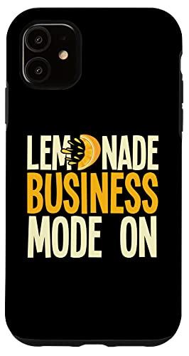 iPhone 11 レモネードスタンド ビジネスボス 売りレモンジュース クルー スマホケース