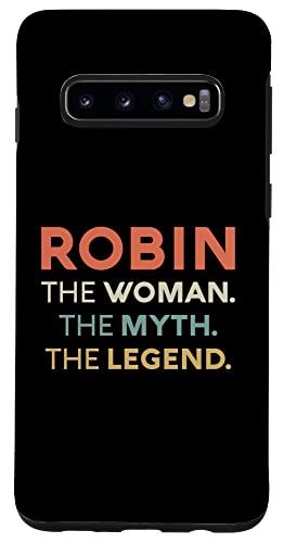 Galaxy S10 Robin The Woman The Myth Legend 名前 カスタマイズ可 レディース スマホケース