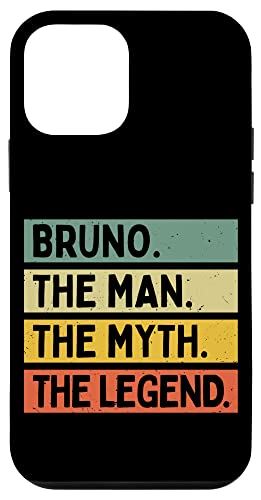 iPhone 12 mini Bruno The Man The Myth The Legend 面白い名言 カスタマイズ可 スマホケース