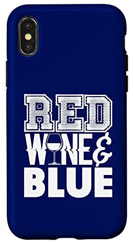 iPhone X/XS 7月4日 愛国的 赤ワイン好き かわいい 飲み かわいい スマホケース