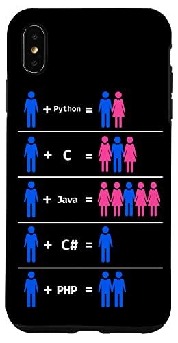 iPhone XS Max プログラマーコーディングC Python PHP Javaは男性と女性を魅了します スマホケース