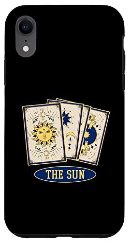 iPhone XR タロットカード - オカルトフォーチュン ミスティックムーン 占星術 ブルー スマホケース