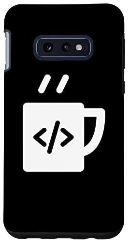Galaxy S10e JavaScript コードコーヒーデベロッパー プログラマー スマホケース