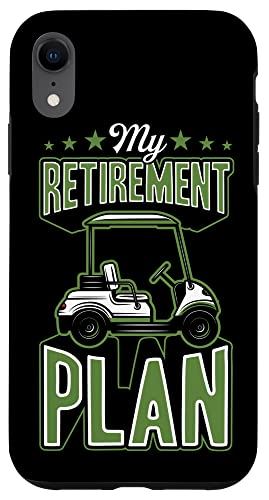 iPhone XR My Retirement Plan ファニーゴルフカート スマホケース
