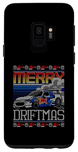 Galaxy S9 Drifting On Christmas Merry Driftmas RC カー アグリーセーター スマホケース