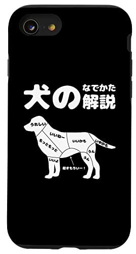 iPhone SE (2020) / 7 / 8 犬のなでかた解説 犬好き プレゼント わんこ ペット プリント 犬の日 おもしろ いぬ イヌ ワンちゃん 犬 スマホケース