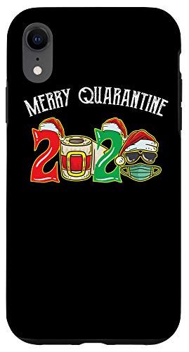 iPhone XR Merry Quarantine 2020 サンタクロース トイレットペーパー クリスマス スマホケース