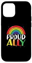 iPhone 12/12 Pro Proud Ally Pride Gay LGBT Day Month パレード レインボー スマホケース
