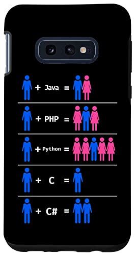Galaxy S10e プログラマー コーディング C Python PHP Java 男性と女性を魅了 スマホケース