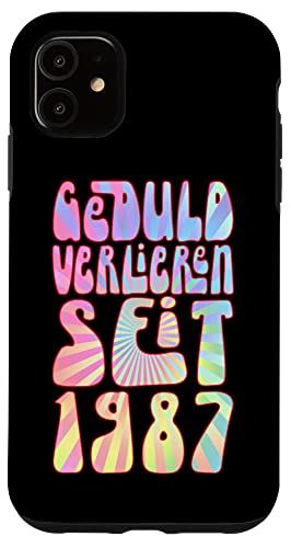 iPhone 11 Geduld Verlieren Seit 1987 36 Jahre Alter Geburtstag Lustig スマホケース